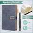 Xinnun 6 Set Leather Journal Writing Notebooks - A5 Lined, Refillable, Gift for Women Men