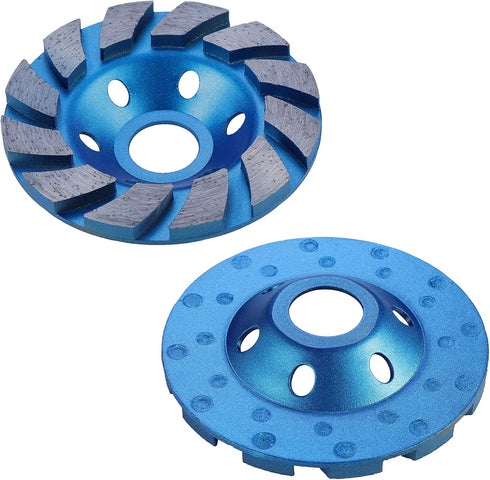 OCR 4" Diamond Concrete Grinding Wheel, 12-Segment Disc for Angle Grinder