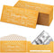 Teling 100 Pack Gold Money Envelopes for Cash Gifts, Decorative Holders for Currency Birthday Graduation Wedding