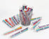 Enyeopd 100 Pack 6-in-1 Multicolor Ballpoint Pen, Retractable Rainbow Pens for Office School Supplies