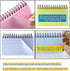 500 3x5 Inch 3 5 MotBach Colorful Pcs Spiral Index Cards Flash Cards with Ring Lined Note Card Book Flashcards, Colored