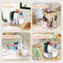 Rotating Pencil Holder for Desk, 5 Slots 360-Degree Spinning Acrylic Organizer for Office, Home, School