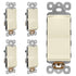 LIDER Minimalist Design Matte Finish Lighted Decorator Switch, Frameless Paddle Toggle Switch