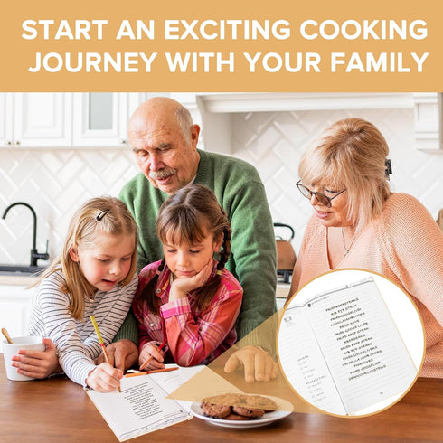 Elegant Hard Cover Recipe Journal: Blank Cookbook for Organizing and Writing Your Own Culinary Creations (Beige)
