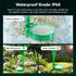 4 Packs 30 Inch 24 Bulbs, IP65 Reeds Solar Garden Light, Garden Solar Light with Intelligent Light Control System
