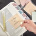 BRYTEFY Pastel Transparent Sticky Notes, Set of 4 Pads 3''x3”, Clear Sticky Tabs, Translucent Page Flags