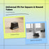 Menolana 2Pcs Square End Cap Square End Cover Gym Fitness Equipment Convenient Tube Sleeve Table Chair Foot Cover