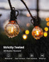 29 G40 13 Bulbs(1 E12 Brightown Outdoor String Lights Feet LED Patio Lights, Plug-in, Plastic Edison Spare), Waterproof