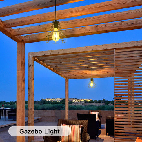 Solar Pendant Lights, Solar Powered Shed Light with Pull Cord and Remote for Outdoor Indoor, Solar Chandelier, Gazebo
