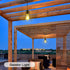 Solar Pendant Lights, Solar Powered Shed Light with Pull Cord and Remote for Outdoor Indoor, Solar Chandelier, Gazebo