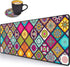 Desk Pad Mat Gaming Mouse Pads Set - XXL Large Mouse Pad with Coasters for Office & Home (31.5"x 11.8")