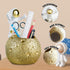 Kimdio Pen Holder - Astronaut Stand for Desk Pencil Holder, Resin Moon Organizer for Office, Classroom, Home - Gold
