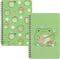 L1rabe 2 A5 Frog Spiral Notebooks, Cute Frog Playing Banjo, College Ruled Hardbound Notebooks for Kids Teens Christmas