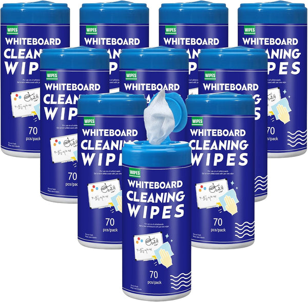 Siifert 10 Pcs 10 Pack 700 Pcs Whiteboard Cleaning Wipes Disposable Whiteboard Dry
