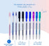 SAKURA Gelly Roll Retractable Gel Pens Colored - Sparkle Color Set - Medium Point Ink Pen for Journaling, Art, or Drawing - Colored Gel Pens with Glitter, Metallic, Blue & Black Pens - 10 Pack