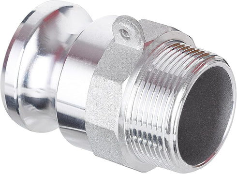 EASTRANS Aluminum 1.5" Camlock Fittings Type F, 2 PCS Cam and Groove Hose Coupling