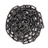 US Weight 2" x 10' Black Plastic Safety Chain, SunShield UV Resistant Technology, Made in USA