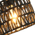 KENMI Woven Pendant Light Boho Chandelier, Rattan Pendant Lights Kitchen Island, Farmhouse Pendant Lighting with Hand