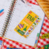 ban.do Food Theme Sticky Tab Notes, Novelty Page Flags for Annotating, Picnic Set