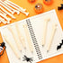 Halloween Bone Shape Ballpoint Pens, Black Ink 1.0 mm Finger Pen, Creative Novelty Pens for School Office (120 Pcs)