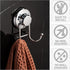 (2 Pack) HASKO accessories - Powerful Vacuum Suction Cup Hooks - Organizer for Towel, Bathrobe and Loofah - Strong