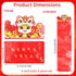 Fukaisu 8pcs 2026 6 Chinese New Year Red Envelopes, Lunar Horse New Year Money Holders with Card Slots Each Spring