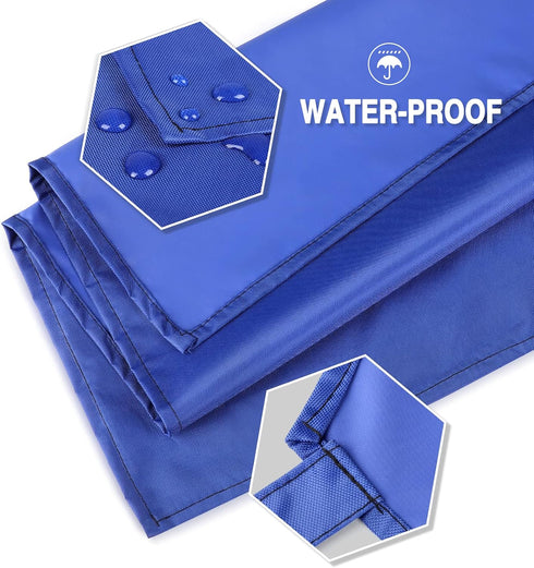Gotega Heavy Duty Waterproof Rubber Vinyl Apron - Adjustable for Men and Women
