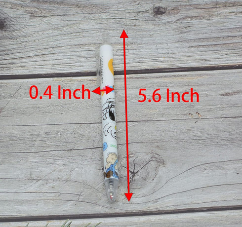 YIKANGHENG 50 Pcs Fine Point Cute Pens, 0.5mm Black Ink Kawaii Gel Pens with Pen Holder for Office, Study