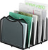 Simple Trending Mesh Desktop File Sorter Organizer, 5-Section Bookshelf for Desk Home Office, Black by Simple Trending