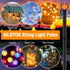 AILBTON 2 Pack 10Ft String Light Poles,Light Poles for Outside String Lights,Outdoor Light Poles with Fork,Metal Pole