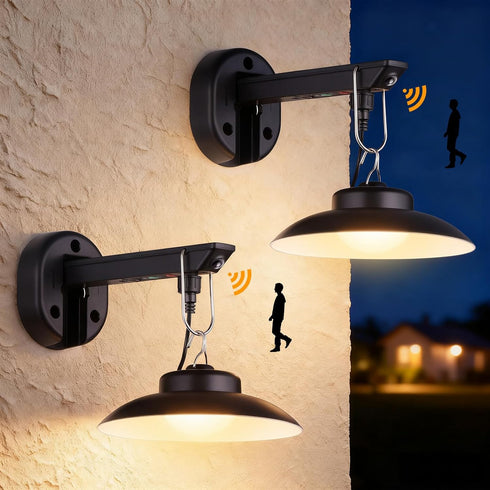 Joyoowild 200lm Solar Barn Lights Outdoor with 3 Lighting Modes & Motion Sensor,