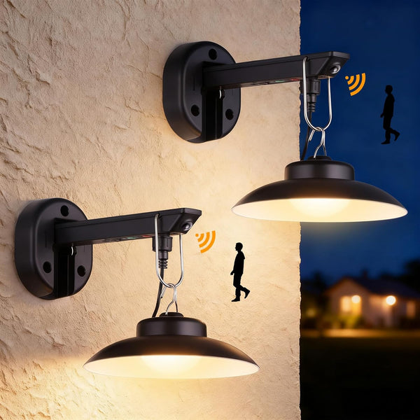 Joyoowild 200lm Solar Barn Lights Outdoor with 3 Lighting Modes & Motion Sensor,