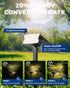 IP67, 60 3 2 1(Warm 4 Pack) HGGH Solar Lights Outdoor Waterproof LED Lighting Modes Solar Spot Lights Outdoor for Yard