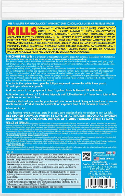 Disinfectant - KILLS COVID-19 VIRUS IN 30 SECONDS, No Rinse, No Wipe, No Residue, Gallon Refills