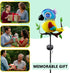 Parrot Solar Garden Lights Outdoor Waterproof, Christmas Metal Yard Decor Outdoor Solar Lights Decorative Stake