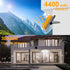 CREATESTAR 3000LM, Dimmable Solar Pendant UFO Light Gazebo Indoor Outdoor Motion Sensor Brightness Remote Control