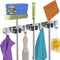 ZONGOOL Mop Broom Holder Wall Mount, Broom Organizer, Stainless Steel Wall Hanger for Home Kitchen Garden Laundry