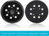2 Pieces 5 Inch 8 Hole Hook and Loop Orbital Sander Replacement Pad Backing Pad (Black)