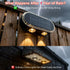 3 IP65 12H 2 Pack Ellasay Fence Lights Solar Powered: Outdoor LED Wall Lighting Dual Beam and Color Modes Waterproof