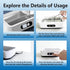 WHCASYO 49KHz 5 304 Ultrasonic Jewelry Cleaner, Enhanced Ultrasonic Cleaneing Machine with Modes Digital Timer
