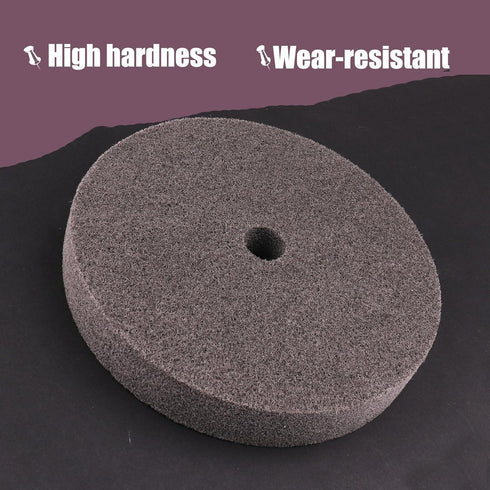 6 Inch Wheel,7P Wheel,180# Fiber Buffing Hardness Fiber Polishing Quick Changed Replacement Pad for Bench Buffer/Bench