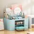 Marbrasse Pen Organizer with 2 Drawers, Multi-Functional Pencil Holder for Desk Accessories