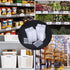 Meetory 50 PCS Clear Plastic Label Holders for Wire Shelf, Clip On Labels for Storage Bins and Merchandise Display