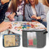 6pcs Rexmica Board Game Storage Bag with Zipper Bags, Board Game Organizer and Storage with Cover for Office Supplies
