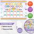 Decorably 101 Pcs Rainbow Birthday Classroom Decor - Reusable Birthday Chart with Borders for Bulletin Board