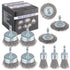 Rocaris 10-Pack Carbon Steel Wire Wheel, Cup, Pen Brush Set with 1/4-Inch