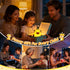 Dimmable Attivolife Highland Cow Night Light for Kids, Flower Cow Cute Animal Gift Soft Silicone LED Lamp