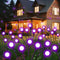 Slyuexu Solar Garden Lights Outdoor Waterproof, 2 Pack 16 LED Swaying Firefly