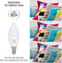 Simba Lighting LED Candelabra Light Bulbs B11 (C37), E12 Base, 6-Pack, Decorative 7W 60W Replacement, 5000K