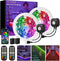 Motion Sensor Under Bed Lights,2x13.12Ft RGB Color LED Strip Lights with Constant